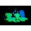 Filamento PLA Sunlu PLA Glow FG Vert Future Green 1,75 mm Lumineux