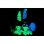 Filamento PLA Sunlu PLA Glow TB Tech Blue 1,75 mm Brillante UV