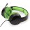 Auriculares Trade Invaders SPX-300 con cable USB para gaming Xbox, micrófono y control volumen verde y negro