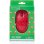 Ratón Mustard Very Berry RF Wireless 1600 DPI Rojo Ergonomía Beidhändig