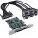 Tarjeta de Red Inline 76660Z PCIe RS-232 230,4 Kbit/s 8 Puertos FIFO 256 B