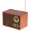 Radio Portátil Adler AM/FM 10W Bluetooth Marrón