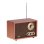 Radio Portátil Adler AM/FM 10W Bluetooth Marrón