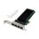 Netzwerkkarte MicroConnect MC-PCIEX1-82575-Q PCIe x1 4 Ports Gigabit Ethernet Schwarz