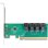 Tarjeta de Interfaz Delock 90777 PCIe x16 4 Puertos SFF-8643 NVMe Low Profile