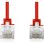 Cable de Red Digitus CAT6 U/UTP Slim 10x0.3m Rojo