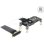 Adaptador PCIe 3.0 x4 a M.2 Key M Delock RGB con Lüfter