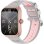 Colmi P86 Bluetooth GPS 44mm AMOLED Roségold Silicone 22mm Pulsomètre Sommeil