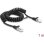 Cable de Red Delock RJ50 Espiral 1 m Negro Cat.5e