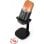 Microphone Redragon GM305 USB-C cardioïde et omnidirectionnel avec RGB tactile