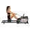 Rameur Clover Fitness CFRower 223 Eau 16 niveaux Noir