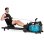 Rameur Clover Fitness CFRower 223 Eau 16 niveaux Noir