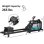 Rameur Clover Fitness CFRower 223 Eau 16 niveaux Noir