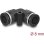 Acoplamiento Neumático DeLOCK 90° Rosca Hembra 8 mm Negro