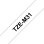 Cinta para Rotuladora Brother TZE-M31 Laminada Mate 1,2 cm x 8 m Negro sobre Transparente