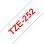 Cinta para impresora de etiquetas Brother TZE-252 Rojo sobre blanco 2,4 cm