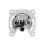 Multiprise Technisat 0000/3184 1 prise SAT TV Radio compacte argent
