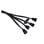 Câble diviseur RGB Alphacool 18682 Plastique Noir 4 broches 150 mm
