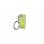 Llavero de anilla Kabelmeister TOOL-003-2 Plata Transparente Amarillo Rectángulo 2 piezas
