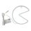 Lampada da Parete LED Pac-Man Paladone PP12624PMVN Bianco