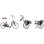 Bicicleta Plegable The-Sliders Metro Black 20" 3 Velocidades