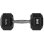 Hantel Hex Pro HMS 27.5 kg Caucho Negro