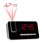 Sveglia Denver CRP-618 Digitale FM LED Rosso