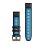 Armband Garmin QuickFit 22 mm Silikon Schwarz/Blau