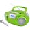 Sistema Estéreo Portátil Soundmaster SCD5800GR Leitor CD FM USB Verde Prateado