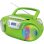 Sistema Estéreo Portátil Soundmaster SCD5800GR Leitor CD FM USB Verde Prateado