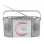 Sistema Estéreo Portátil Soundmaster RCD1755SI Prateado com CD e Rádio UKW