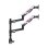 Kimex 015-5002 Suporte Monitor Duplo Mesa 24 a 57" VESA 75x75 a 200x200 Máx 27kg