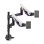 Kimex 015-5002 Suporte Monitor Duplo Mesa 24 a 57" VESA 75x75 a 200x200 Máx 27kg
