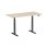 Kimex Escritorio Motorizado Sentado De Pie, 150 X 75 Cm, Tablero Madera Natural/base Negra