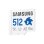 Tarjeta MicroSD Samsung MB-MD512S 512 GB Clase 10 UHS-I V30 A2 Azul Gris Blanco