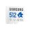 Tarjeta MicroSD Samsung MB-MD512S 512 GB Clase 10 UHS-I V30 A2 Azul Gris Blanco