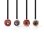 Cable de extensión de audio estéreo Nedis CAGB24205BK20 2 m RCA hembra a macho