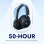Auscultadores Soundcore Space Q45 Bluetooth sem fios, ANC, microfone, brancos