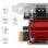 Carte Réseau Axagon PCEE-G25 PCI Express Ethernet 2,5 Gbit/s Rouge Argent