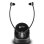 Auriculares Geemarc Telecom CL7370 OPTI inalámbricos y con cable TV, micrófono, negro