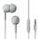 Auriculares Thomson 132481 con cable, conectividad 3,5 mm, para llamadas y música, gris