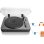 Plattenspieler Lenco LBT-120BK Bluetooth 2.1+EDR Halbautomatisch Schwarz 33/45 U/min