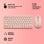 Teclado NGS NGS-KEYBOARD-0438 magnético multimedia recargable rosa AZERTY
