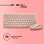 Teclado NGS NGS-KEYBOARD-0438 magnético multimedia recargable rosa AZERTY