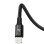 Cable Baseus Rapid 3-in-1 USB A a USB-C/Micro USB/Lightning 1,5 m Negro