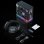 Auriculares ONIKUMA GT808 con cable y Bluetooth 5.3 para gaming, micrófono plegable y RGB, negros