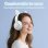Casque ONIKUMA GT838 sans fil Bluetooth gaming avec micro et éclairage RGB blanc bleu