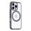Funda para móvil Torras Ostand R Fusion Cover rígida gris transparente con soporte para iPhone 16 Pro Max