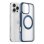 Funda para móvil Torras Ostand R Fusion Cover case Azul Transparente con soporte para iPhone 16 Pro