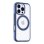 Funda para móvil Torras Ostand R Fusion Cover case Azul Transparente con soporte para iPhone 16 Pro